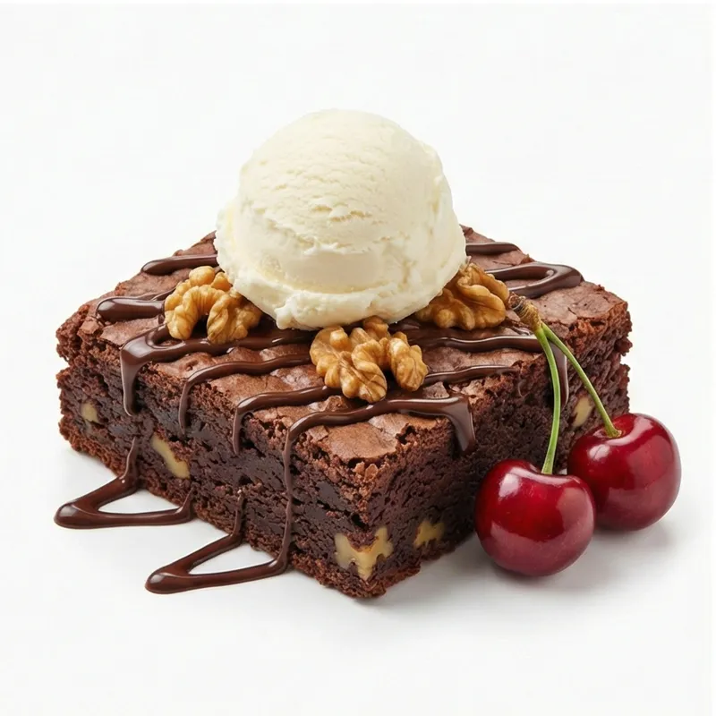 براونی شکلاتی گردویی